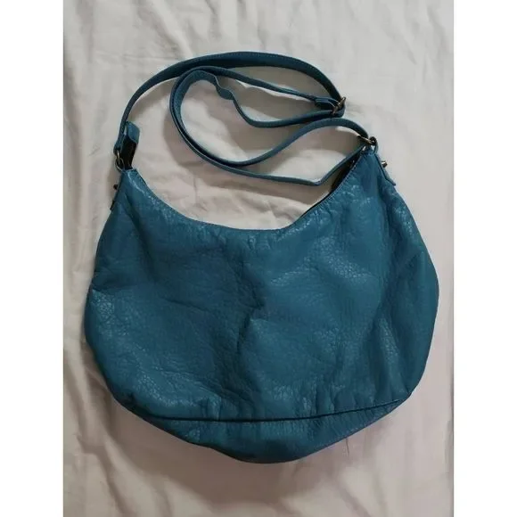 Arizona Jeans faux leather x-body turquoise blue - Picture 2 of 4